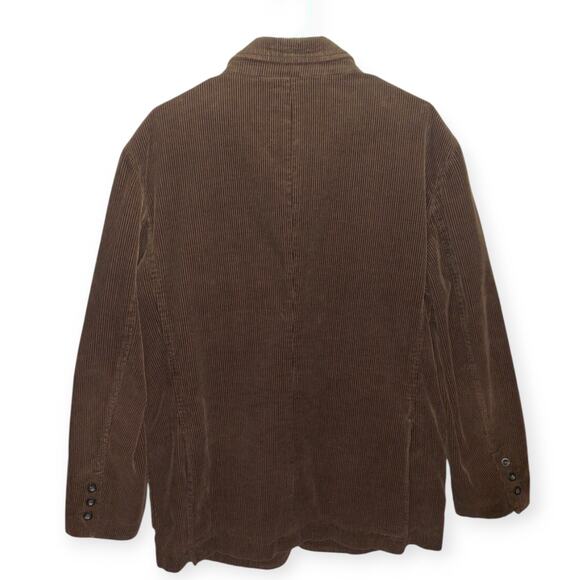 St. John’s Bay Vintage Brown Corduroy Blazer Size L Retro 70s Style - Picture 2 of 6